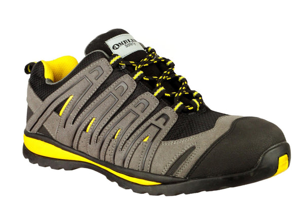 Amblers Safety FS42C Mens Lace Up Safety Trainer Blk/Yel