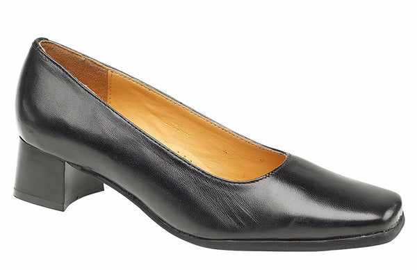 Amblers Walford Womens Slip On Court Shoe Black
