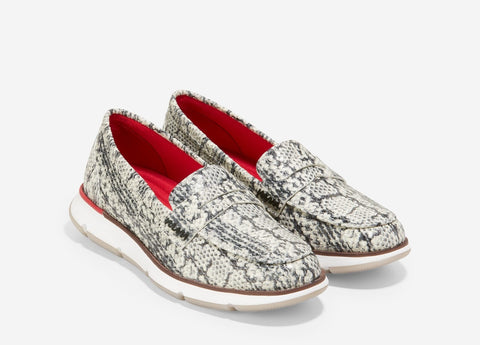Cole Haan 4.ZeroGrand Womens Snake Print Loafer