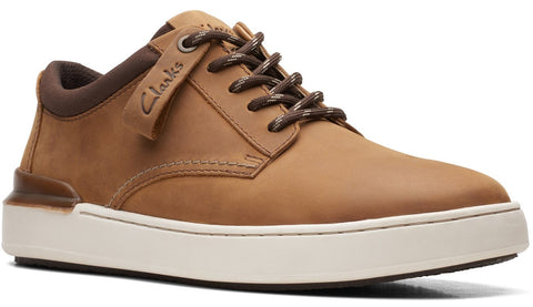 Clarks CourtLite Derby Mens Leather Lace Up Casual Shoe