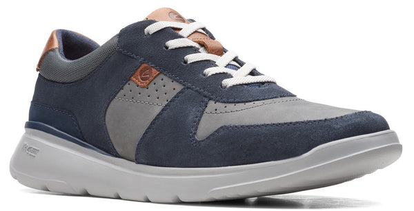 Clarks Gaskill Vibe Mens Navy Lace-up Shoes