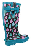 Cotswold Burghley Womens Patterned Wellington Boot