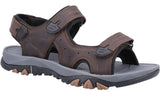 Cotswold Lansdown Mens Leather Touch-Fastening Sandal