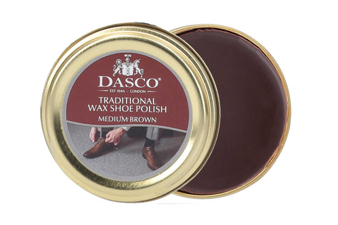 Dasco Traditional Wax Shoe Polish - Medium Brown