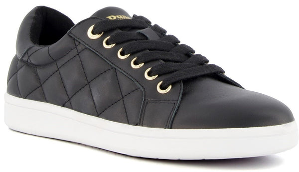 Dune Excited Womens Leather Lace Up Trainer