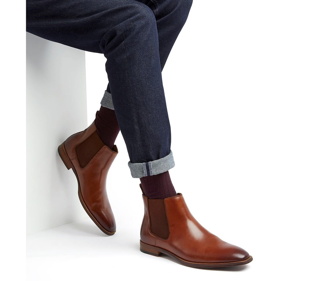 Dune Market Mens Leather Chelsea Boot Robin Elt Shoes