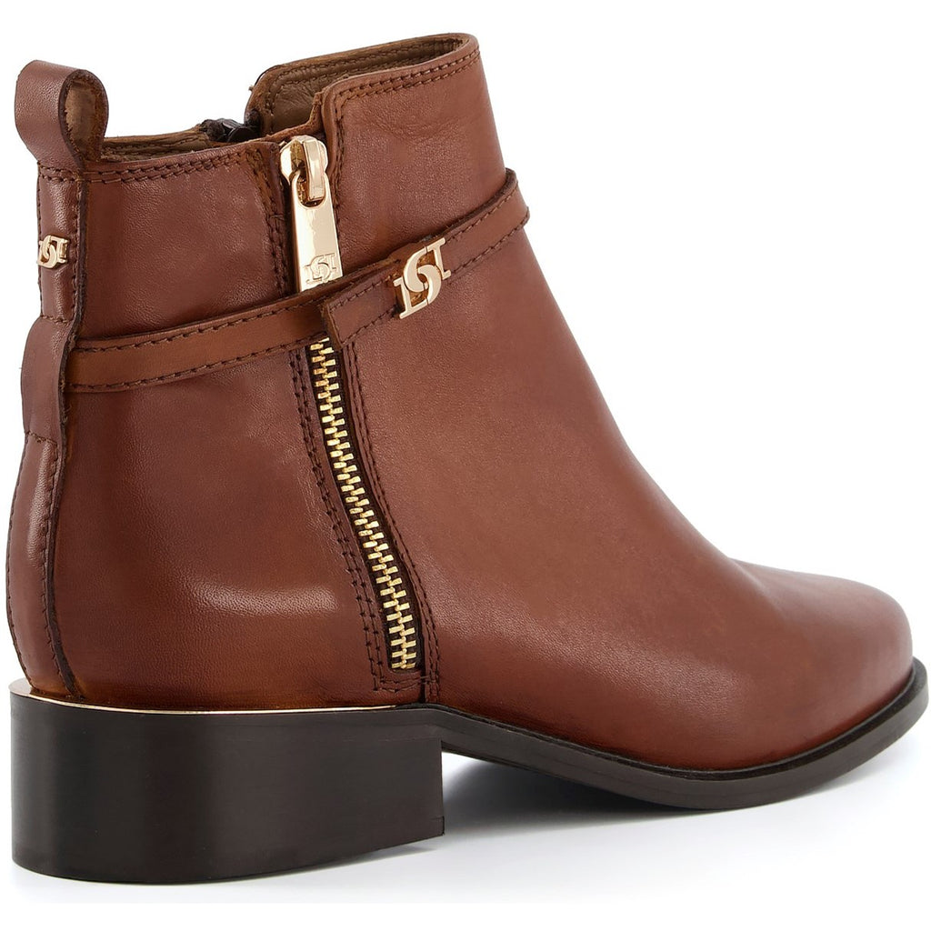 Dune Pap Womens Buckle Detail Leather Ankle Boot Robin Elt Shoes