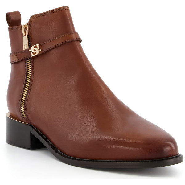 Dune Pap Womens Buckle Detail Leather Ankle Boot Robin Elt Shoes