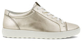 Ecco 470303-01688 Soft 7 Womens Leather Lace-Up Trainer