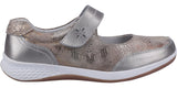 Fleet & Foster Laura Womens Leather Touch-Fastening Shoe