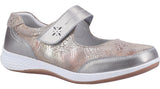 Fleet & Foster Laura Womens Leather Touch-Fastening Shoe