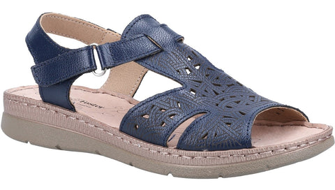 Fleet & Foster Ruth Womens Leather Touch-Fastening Sandal