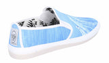 Flossy Carota Mens Seascape Print Slip On Canvas Espadrille Shoe