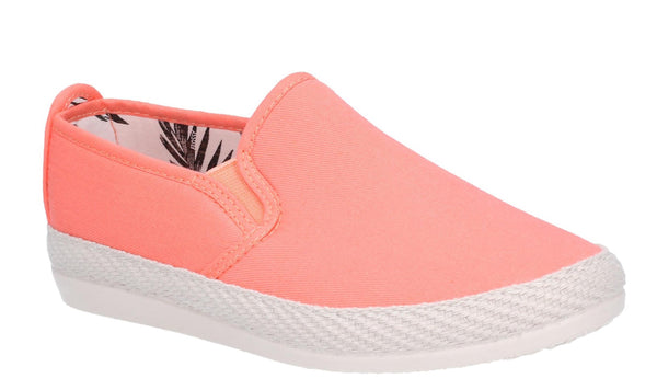 Flossy Orla Womens Slip On Canvas Espadrille Casual Shoe