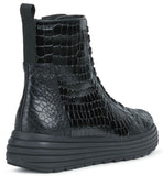 Geox D Phaolae A Womens Croc Print Ankle Boot