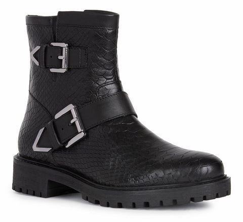 Geox Hoara Ankle Boots Black