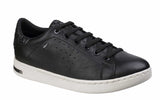 Geox D Jaysen A Womens Retro Style Lace Up Trainer Black C9999