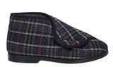 GBS William Mens Warm Lined Touch Fastening Slipper Bootee
