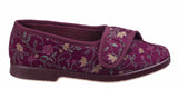 GBS Wilma Womens Wide Fit Touch Fastening Full Slipper