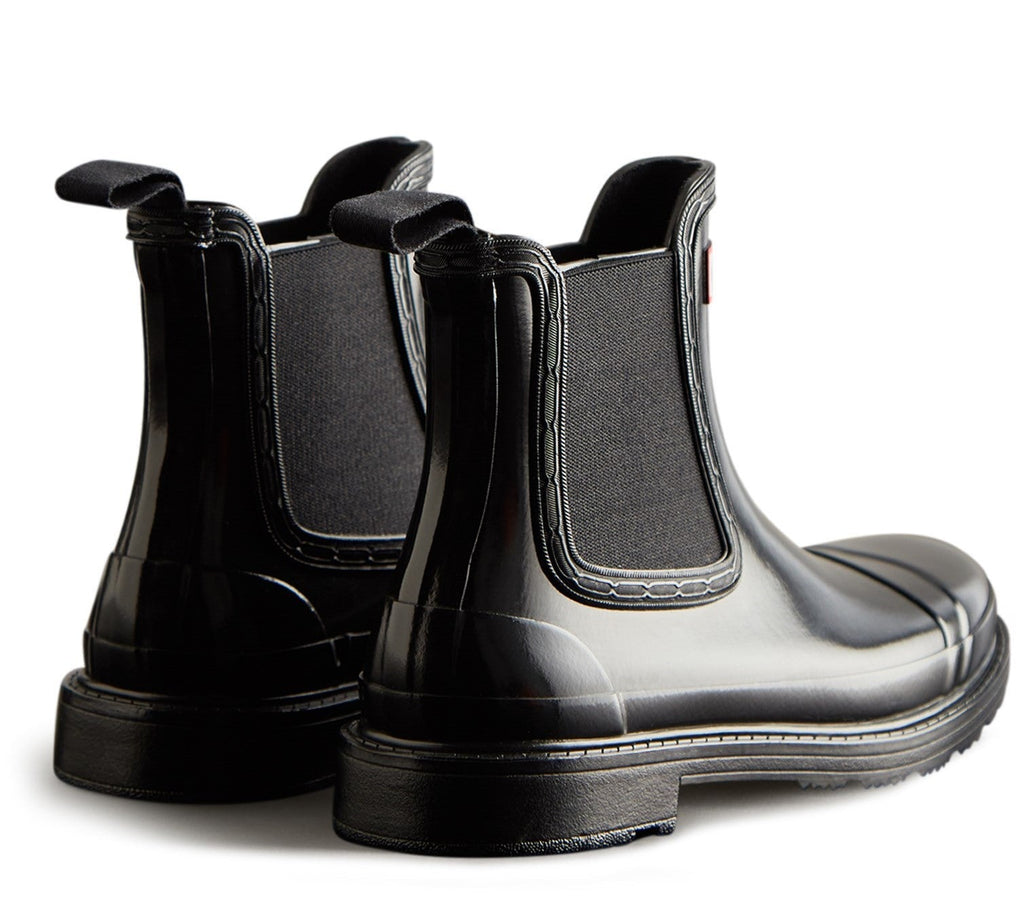 Hunter Commando Chelsea Gloss Womens Wellington Boot Robin Elt Shoes
