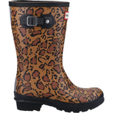 Hunter Original Short Womens Leopard Print Wellington Boot