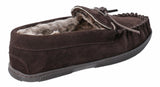 Hush Puppies Ace Mens Warm Lined Suede Moccasin Slipper