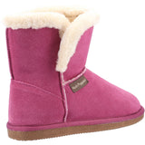 Hush Puppies Ashleigh Womens Suede Slipper Bootee