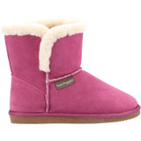 Hush Puppies Ashleigh Womens Suede Slipper Bootee