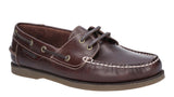Hush Puppies Henry Mens Leather Lace Up Boat Shoe