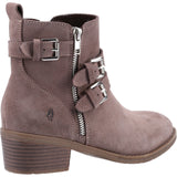 Hush Puppies Jenna Womens Double Buckle Suede Ankle Boot