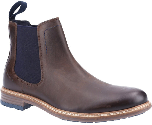 Hush Puppies Mens Justin Leather Chelsea Boot Black