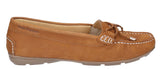 Hush Puppies Maggie Womens Nubuck Slip On Moccasin With Bow Trim