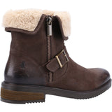 Hush Puppies Tyler Womens Warm Lined Cuff Detail Ankle Boot