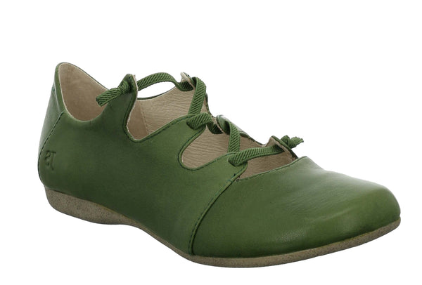 Josef Seibel Fiona 04 87204 Womens Ghillie Style Slip On Casual Shoe Green 971244