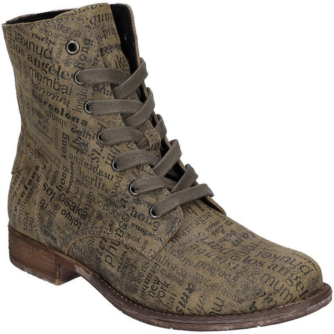 Josef Seibel Sienna 82 Womens Printed Leather Ankle Boot