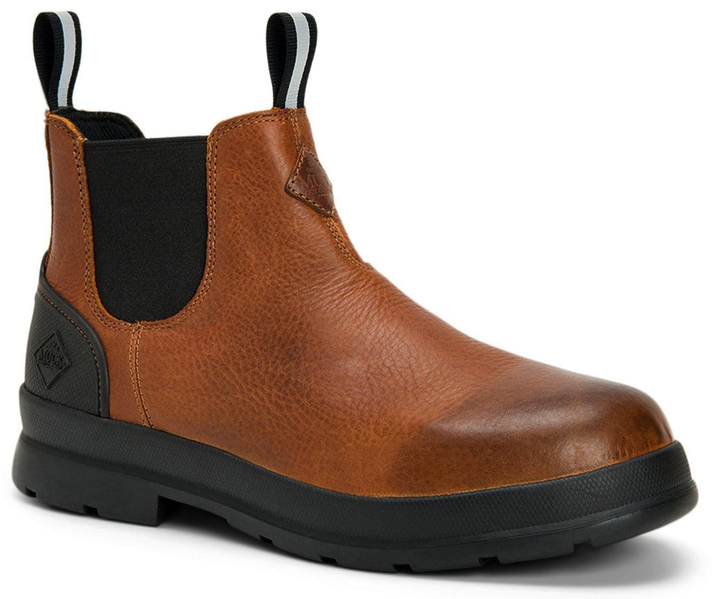 Muck Boots Chore Farm Mens Leather Chelsea Boot Robin Elt Shoes