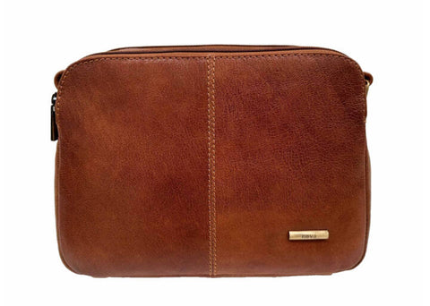 Nova 6137 Leather Zip Top Bag