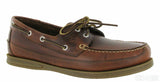 Orca Bay Fowey Mens Wide Fit 2 Eyelet Lace Up Deck Shoe Saddle