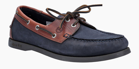 Orca Bay Oakland Mens 2 Eyelet Lace Up Deck Shoe Navy/Brown