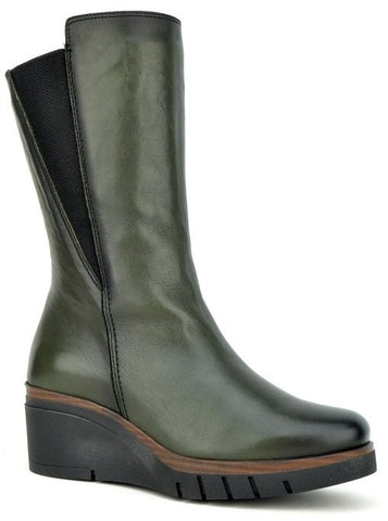 Paula Urban 10-1138 Womens Wedge Heeled Leather Ankle Boot