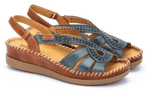 Pikolinos Celeste W8K-0907 Womens Leather Touch-Fastening Sandal
