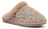 Rocket Dog Rosie Glenview Knit Mule Slippers Taupe