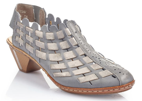 Rieker 46778-13 Womens Leather Court Shoe
