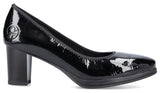 Rieker 49560-04 Womens High Heeled Leather Shoe