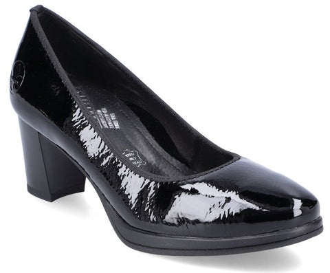 Rieker 49560-04 Womens High Heeled Leather Shoe
