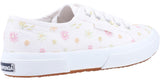 Superga 2750 Flowers Embroidery Womens Casual Lace Up Shoe