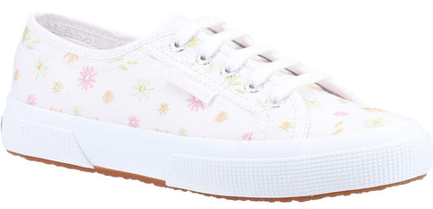 Superga 2750 Flowers Embroidery Womens Casual Lace Up Shoe