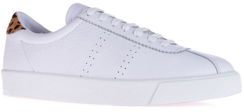 Superga 2843 Sport Club S Womens Leather Lace Up Trainer