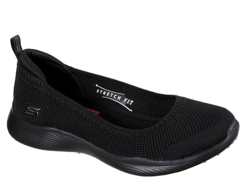 Skechers 104134W Microburst 2.0 Be Iconic Womens Wide Fit Slip On Shoe