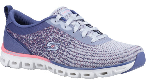 Skechers 104325 Glide-Step Head Start Womens Lace Up Trainer
